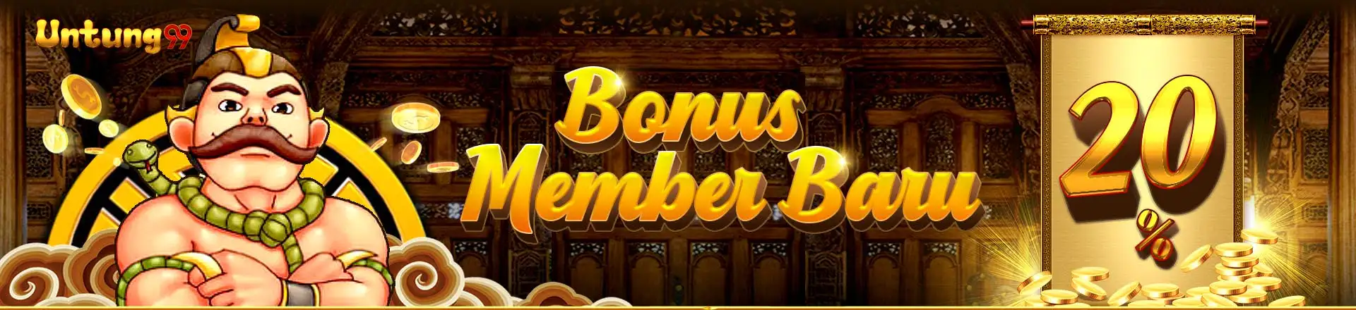 Bonus Member Baru 20%